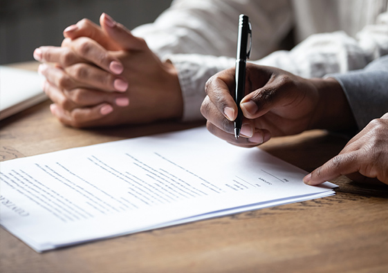 Napolitano Homes - process - contract