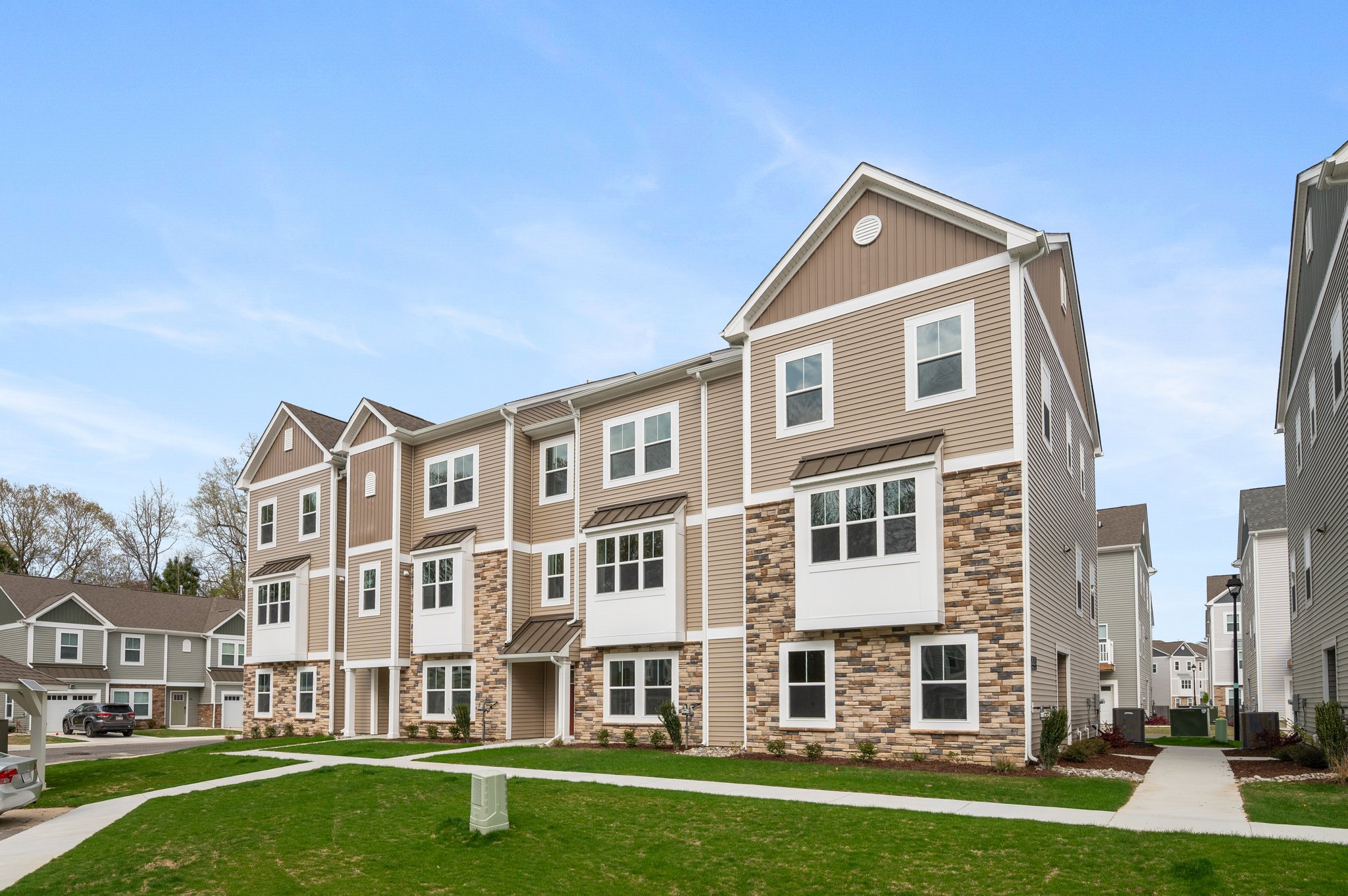 Three story Town homes at Array