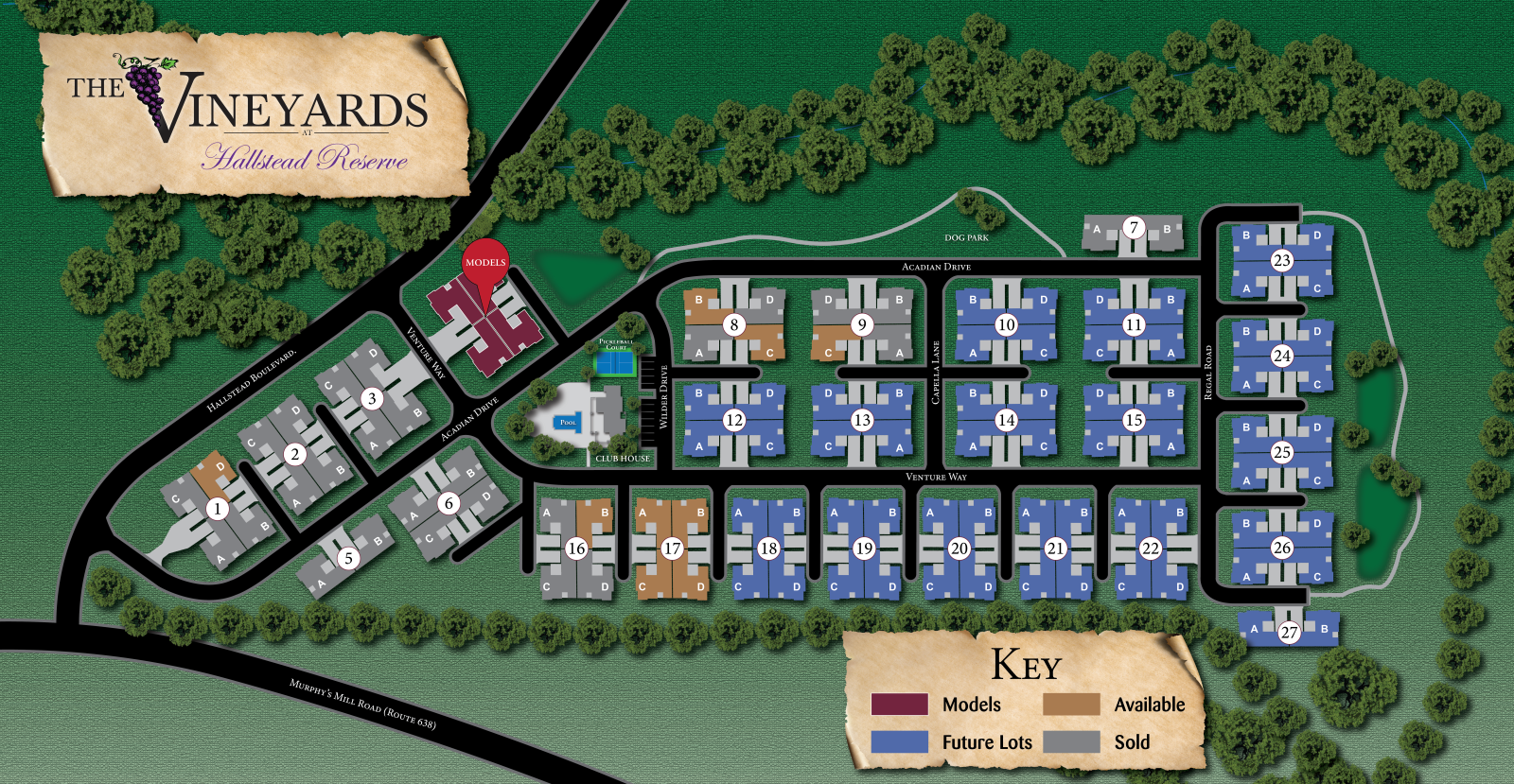 Hallstead Reserve Site map