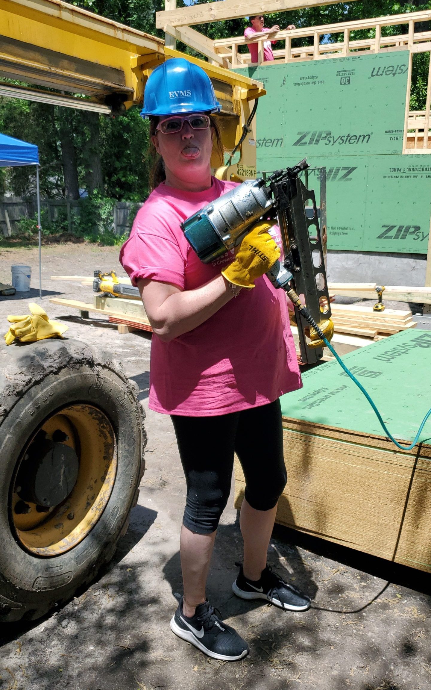 Womens Day 12 Diana Jordon with a nail gun