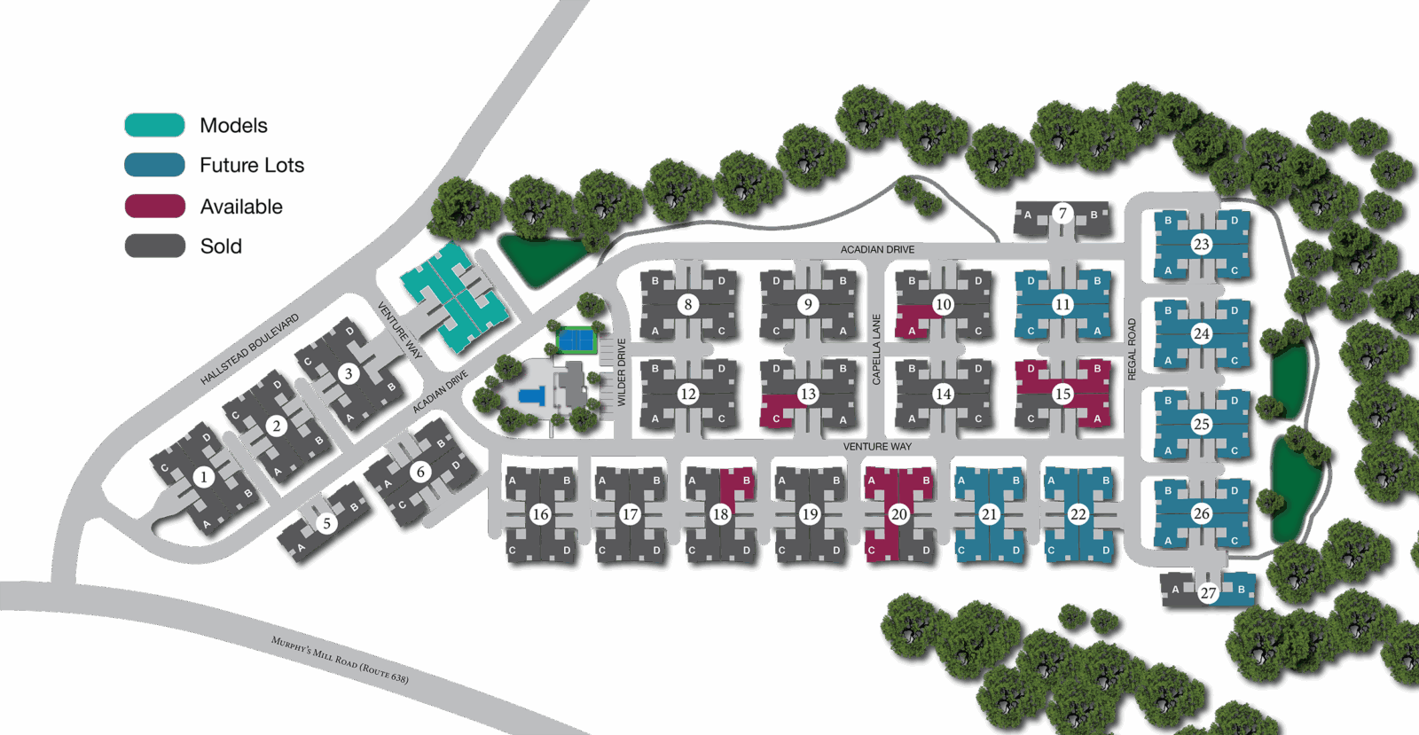 Vineyards at Hallstead Reserve Site Map
