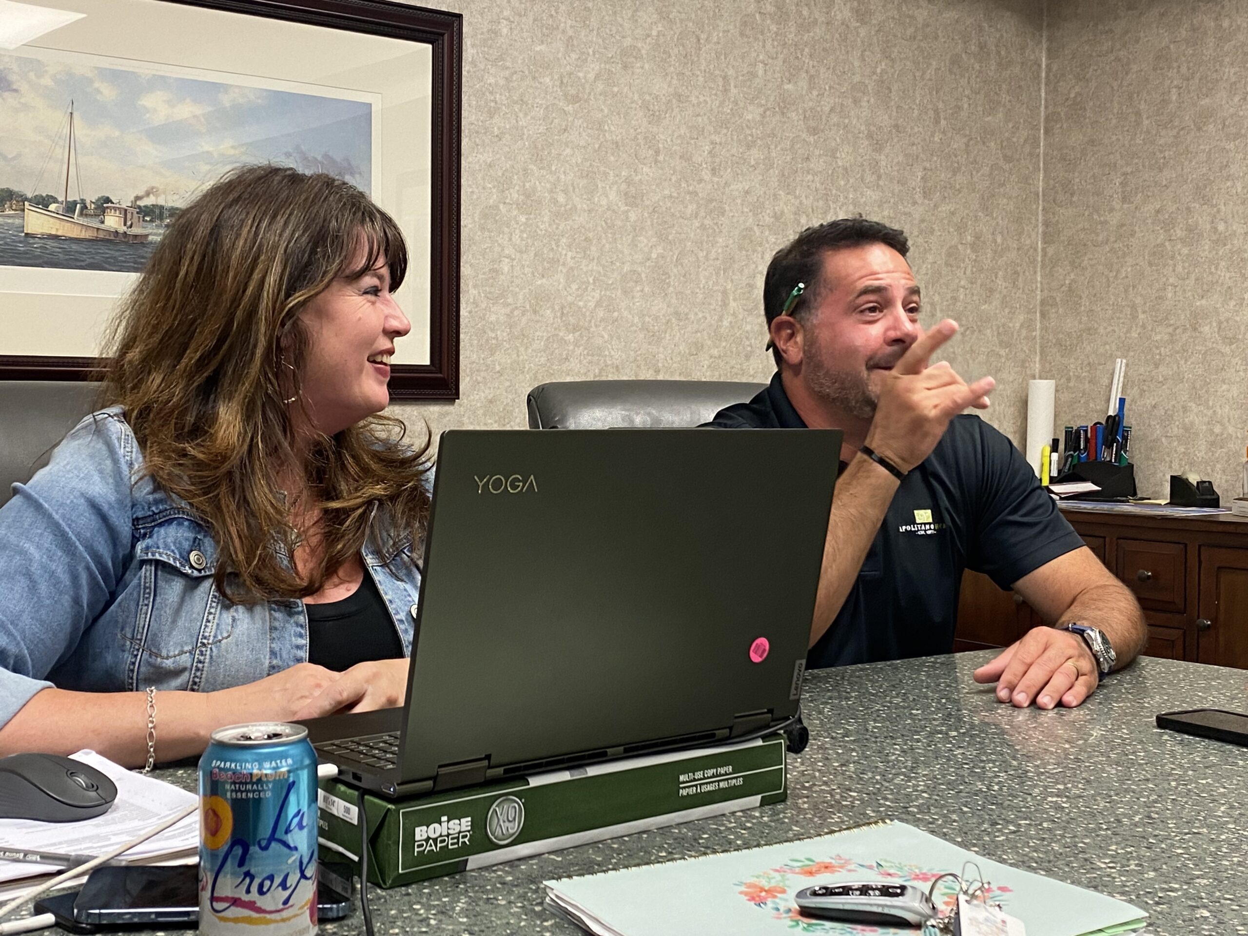 Diana Jordan and Fred Napolitano